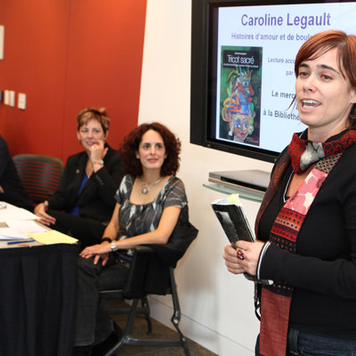 Semaine des bibliothèques publiques, Lancement, auteure invitée, Mtl. Qc. 2009