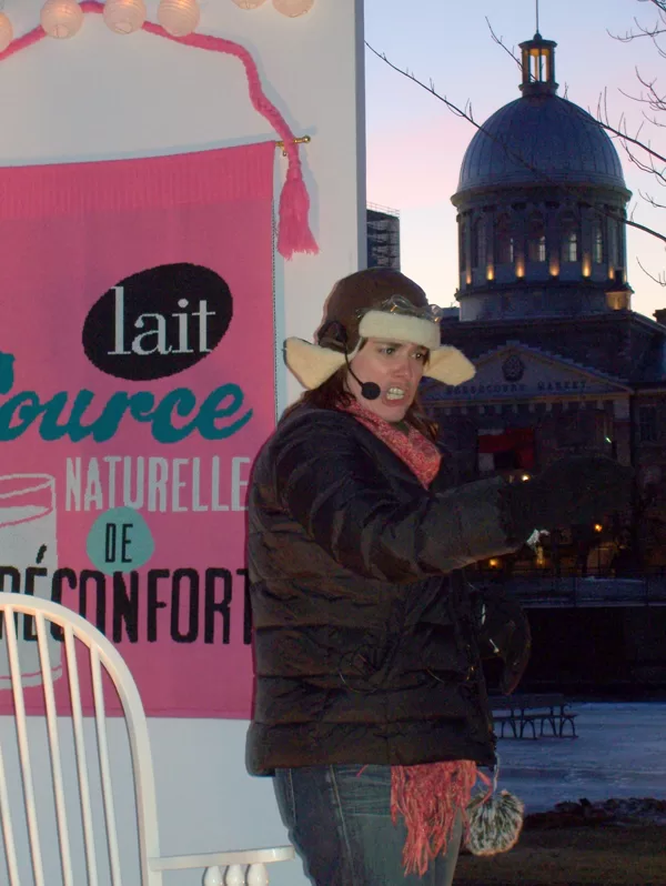 Contes "Soirées réconfortantes Le Lait" Vieux-Port, Montréal, Qc. 2010