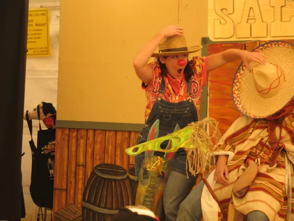 Ako et Boudine -A la recherche du troupeau perdu -Festival western St-Tite, 2009