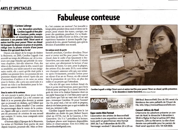Cahier de presse